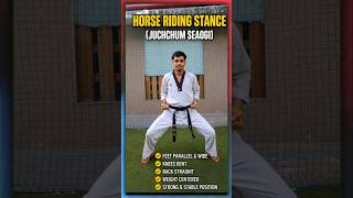 🥋 Horse Riding Stance (Juchchum Seogi) | Taekwondo Basic Stance Tutorial | Featuring Umesh Bhujel