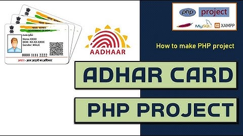 Aadhaar card php project | adhar enrollment project | XAMPP apache PHP mySQL | php102 #highblix
