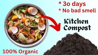 kitchen Waste Compost Fertilizer (Simple, Organic & Bad smell free) 💯