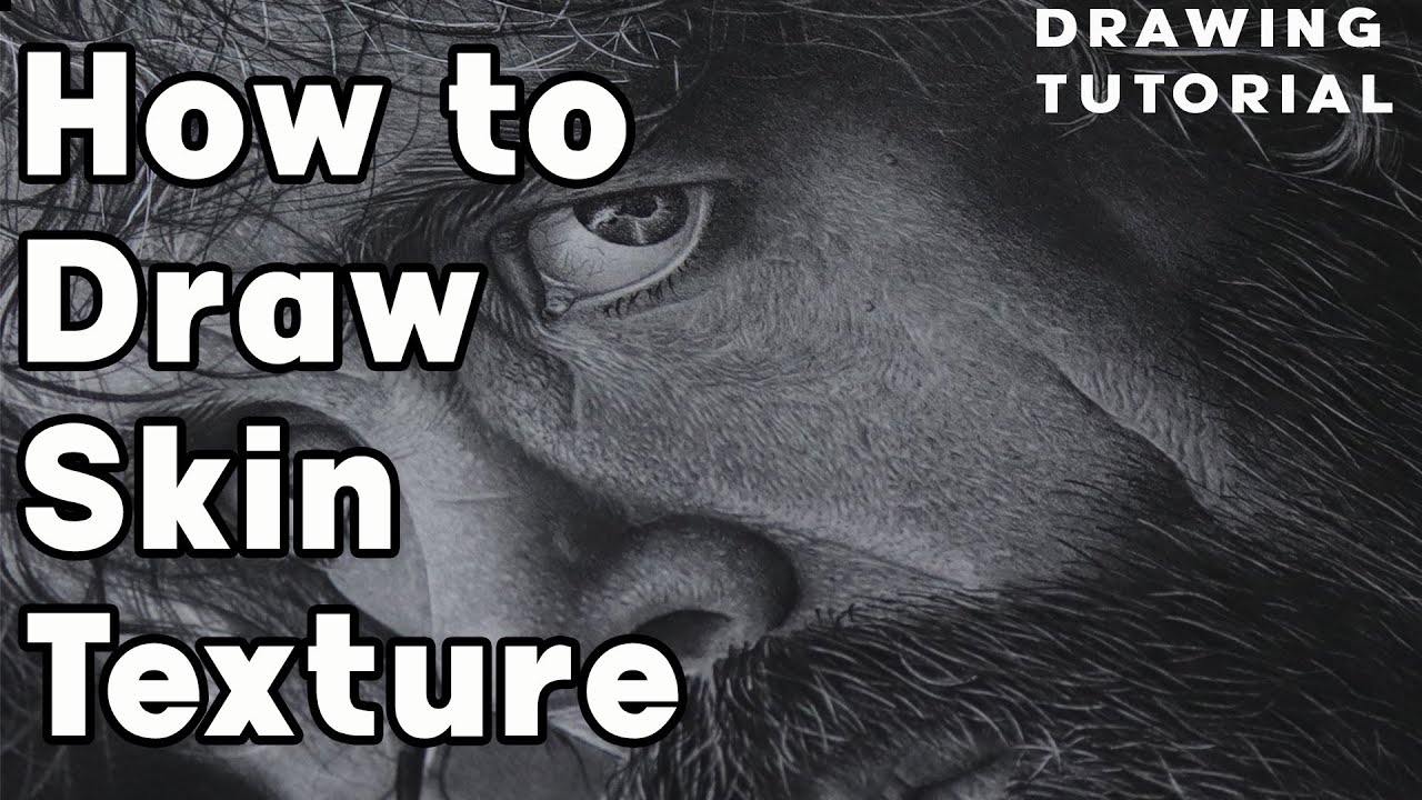 How To Draw Skin Texture - Portrait Drawing Tutorial