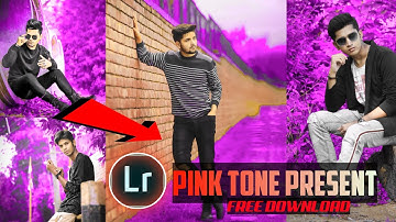 Pink Tone Present 😍 Lightroom Mobile Editing Tutorial | Pink Color Correction Tutorial  in Lightroom