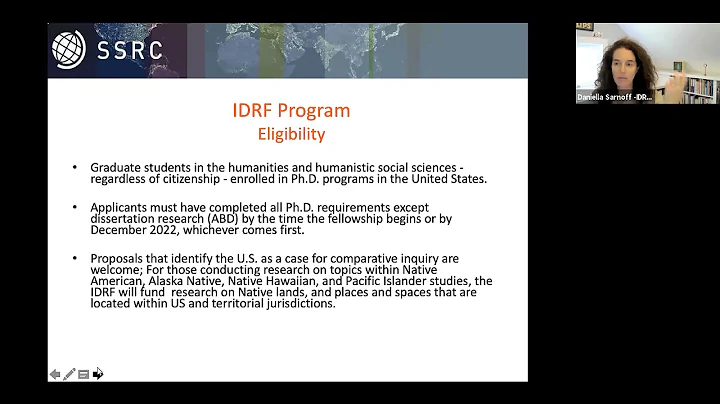 2022 IDRF Application Webinar