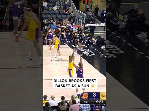 Dillion Brooks gets his first basket as a Sun
