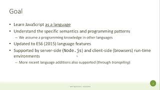 WA-2026-L02: Javascript introduction, array and strings
