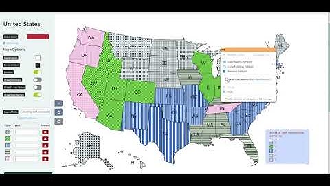 Change how patterns are shown on your map: scaling and nonscaling patterns | MapChart Tutorial