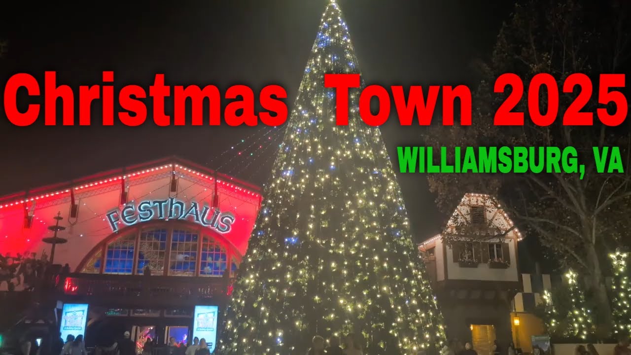 Busch Gardens Williamsburg Christmas Town is lit!