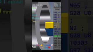 drilling and threading in fanuc #cnc #programing #drilling #cncmachine