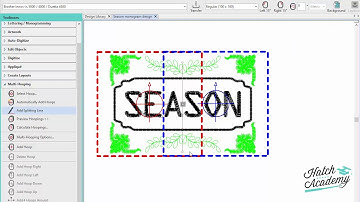 Add Splitting Line Tool in Hatch Embroidery 3