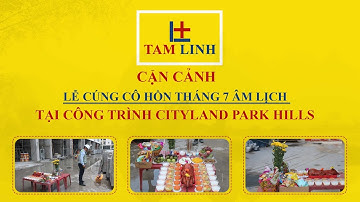 Cận Cảnh Lễ Cúng Cô Hồn Tháng 7 Âm Lịch Tại Công Trình CityLand Park Hills | Đồ Cúng Tâm Linh
