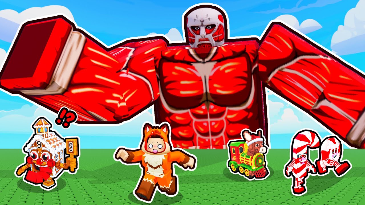 หนีเอาชีวิตรอดจากไททันปีศาจ กับสัตว์เลี้ยง Brainrot 👊 Roblox Brainrot Riders Titan Smash