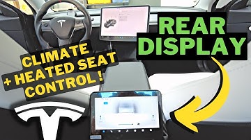 Tesla Mini Climate Control Rear Display | Model Y - Model 3 | Passenger Heated Seat Control Install