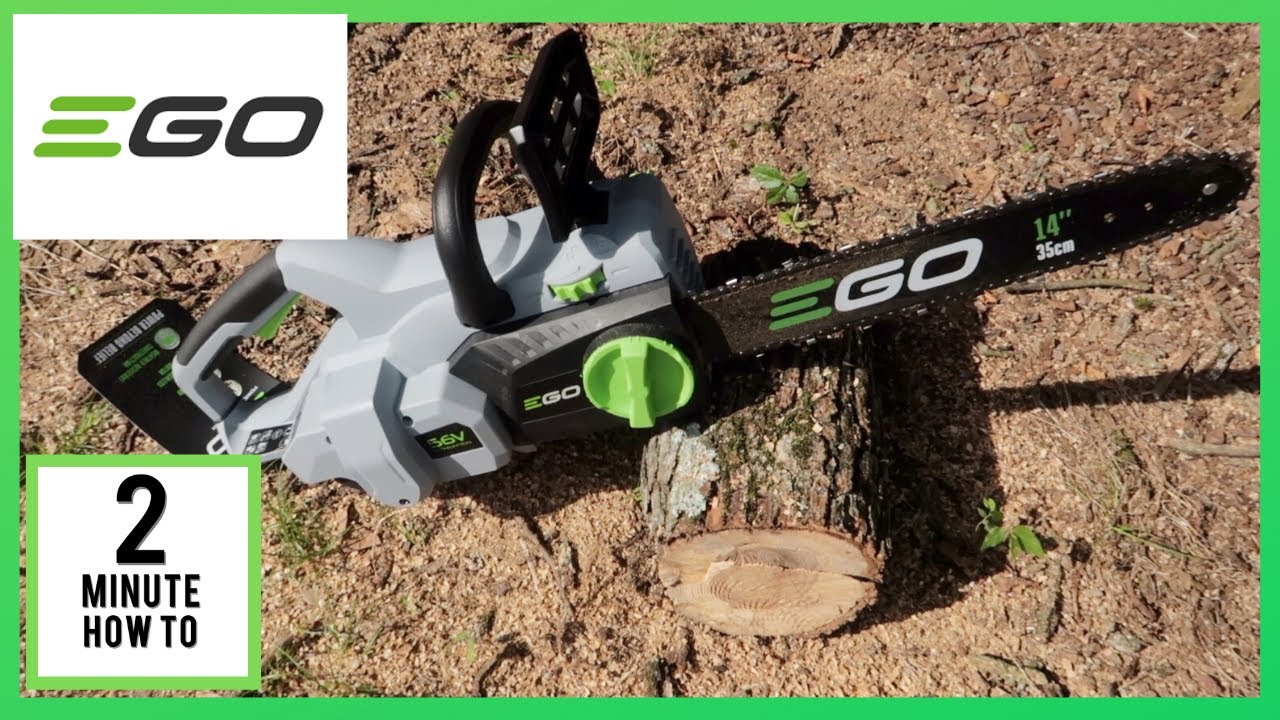 EGO ChainsawUnboxing and first use of the EGO 14" Cordless Chainsaw