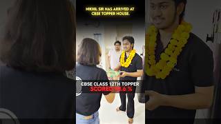 Nikhil sir topper ke ghar gaye😱 #physicswallah #topper #commerce #pw #accounts