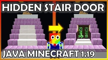 Tutorial: 2x2 Hidden Staircase Piston Door (Minecraft Java 1.19)