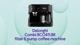 DeLonghi BCO 411.B Machine à expresso noir Nombre de tasse=10