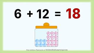 Learning Addition Table for 6 | Basic Addition Youtube Video