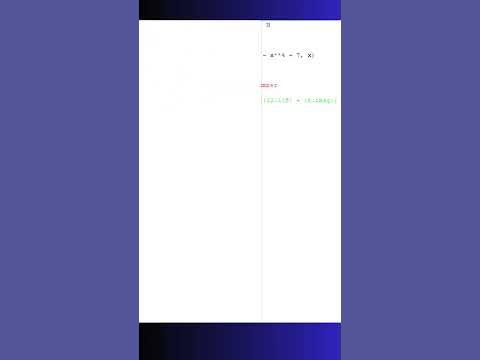 Sympy for solving quadratic equations - YouTube