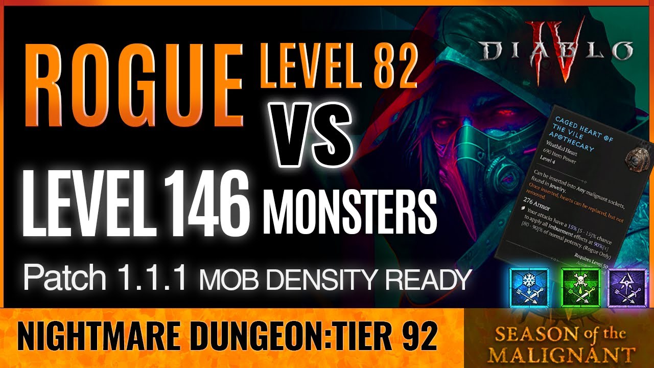 Diablo IV : Ultimate Rogue Build - Patch 1.1.1 Ready Season 1 - YouTube