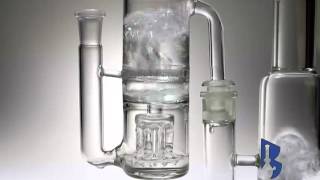 Bake Bros 18MM ASHCATCHER TUR14MM ASHCATCHER HONEYCOMB W MINI 8 ARM S CONFIG 90 CLEAR 12-933