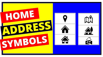HOME ADDRESS SYMBOLS In Word