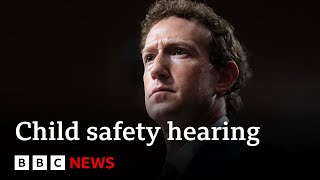 Meta boss Mark Zuckerberg apologises to families in fiery US Senate hearing | BBC News