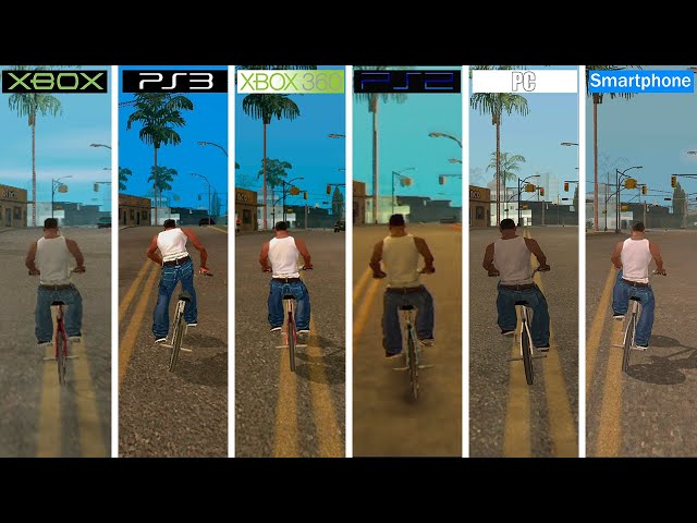 GTA San Andreas, PS2 - Xbox - PC - Android - 360 - PS3
