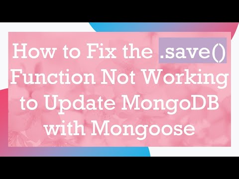 How to Fix the .save() Function Not Working to Update MongoDB with Mongoose
