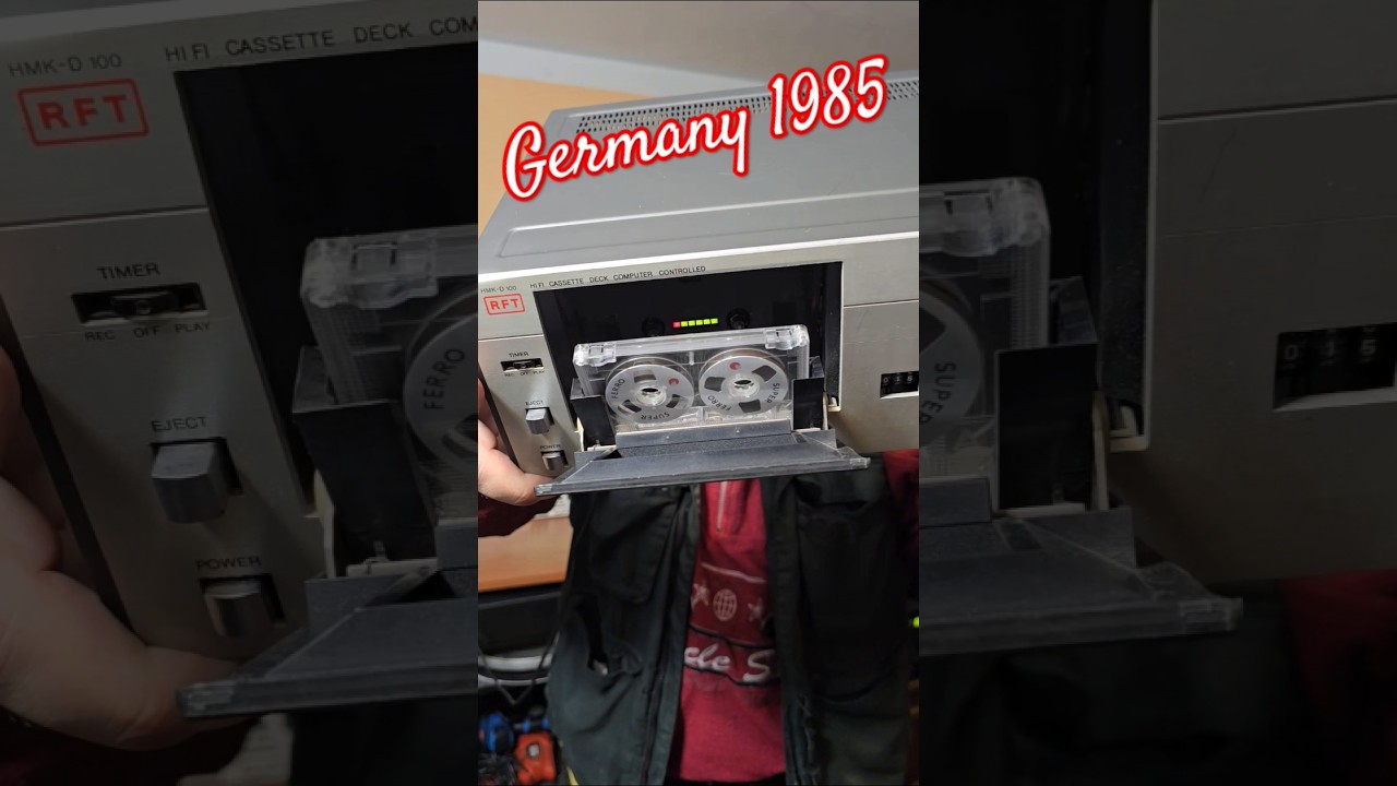 80s Old Vintage HiFi COMPUTER CONTROLLED Cassette Recorder Deck RFT HMK-D 100 BUDGET AUDIO FOR SALE