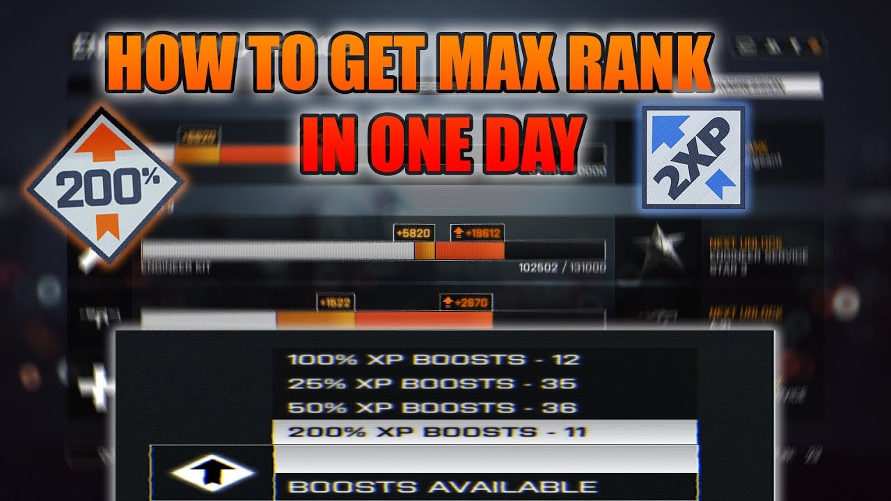 BF4 | How to get MAX RANK in ONE DAY.