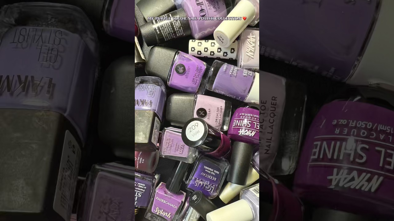 Have you checked on my purple nail polish collection 