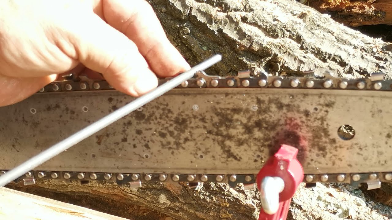 Как заточить цепь бензопилы и некоторые подробности.