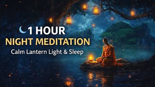 1 Hour Deep Night Meditation 🌌 | Lantern Light Calm for Mind & Soul
