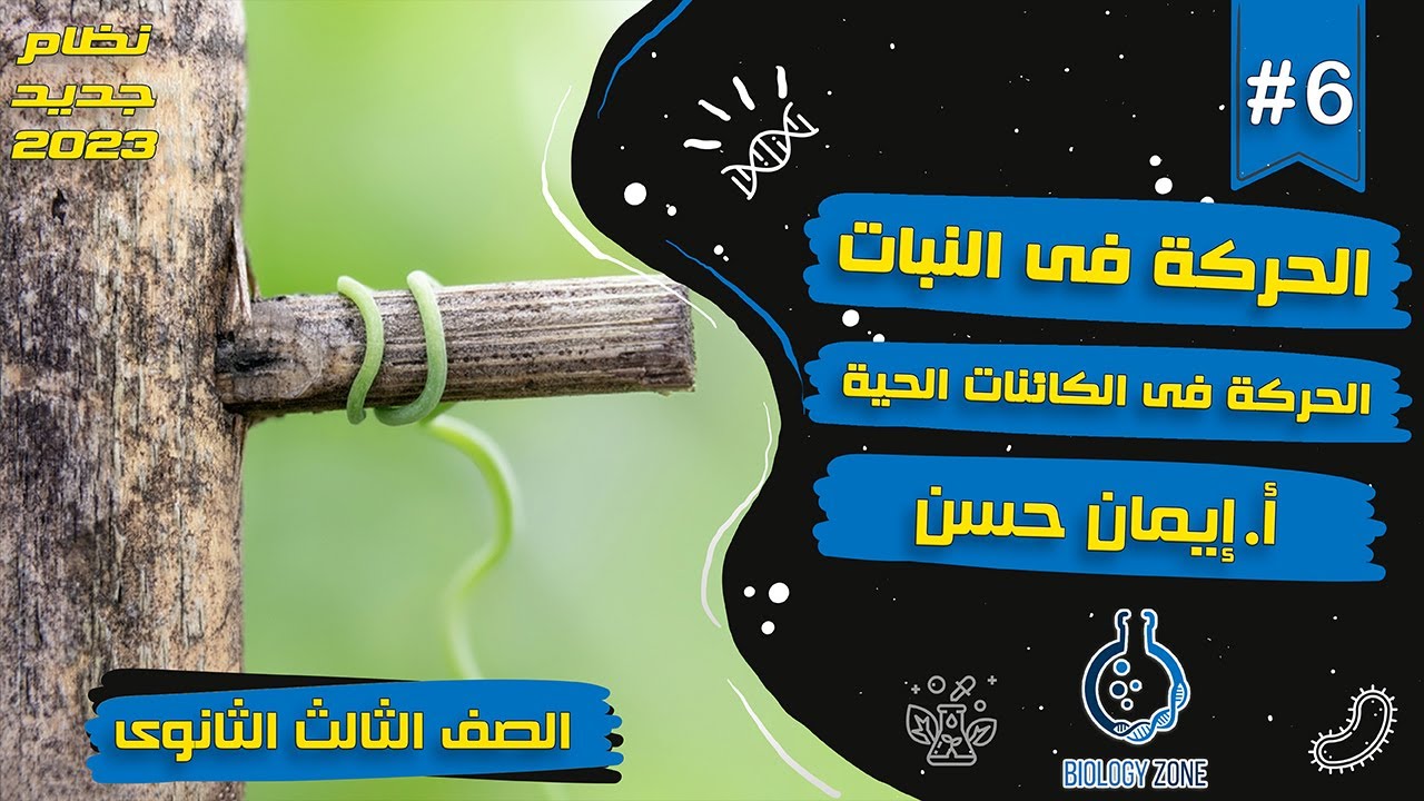#6 | شرح الحركة فى النبات ( شرح الحركة فى الكائنات الحية ) | احياء تالته ثانوى 2023 | إيمان حسن