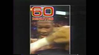 60 minutes 5/16/1993 CBS Promo Commercial Rock Newman Riddick Bowe