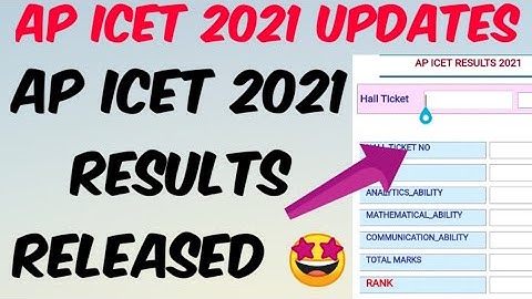 AP ICET 2021 Results Released 🤩//Direct Link to Check your Ranks......