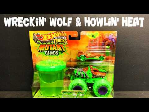 Wreckin’ Wolf & Howlin’ Heat - Hot Wheels Monster Trucks Mutant Chaos