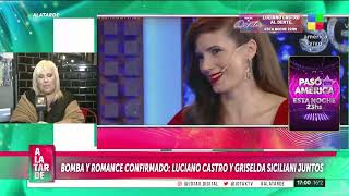 Romance confirmado: Griselda Siciliani contó que está saliendo con Luciano Castro