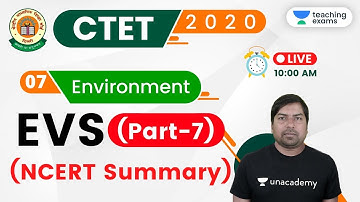 10:00 AM - CTET 2020 (Paper-1) | Environment by Rohit Sir | EVS (Part-7)