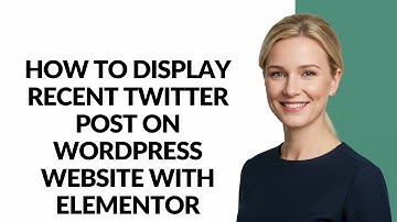 How to Display Recent Twitter Post on Wordpress Website with Elementor - Julia