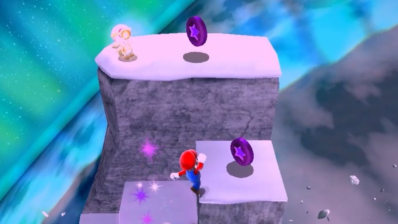 Super Mario Galaxy - All Purple Prankster Comets