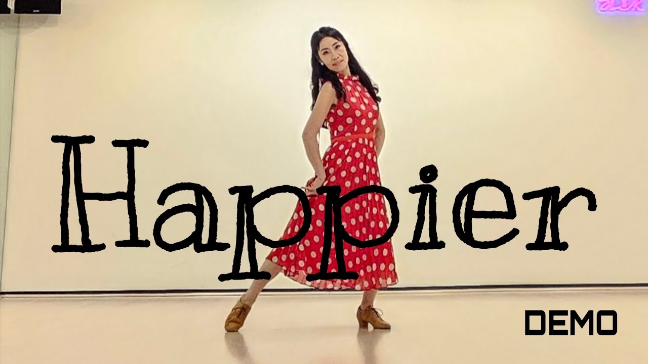 Happier Linedance by Sue (Demo)/듣자마자 행복해지는 사랑스런 위브가 매력적인 초중급댄스 ~