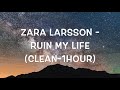 Zara Larson - Ruin My Life (Clean - 1 Hour)