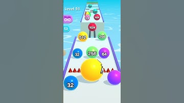 Ball run 2048 (level 51) #shorts #shortsfeed @karangamerpb22