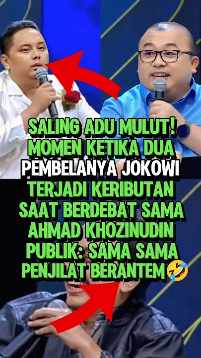 PARAH!! SESAMA PEMBELA JOKOWI ADU MULUT SAAT DEBAT #shorts #debatpanas #ijazahjokowi