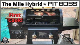 REVERSE SEARED RIBEYE STEAKS ON THE MILE HYBRID GRILL BY PIT BOSS GRILLS!