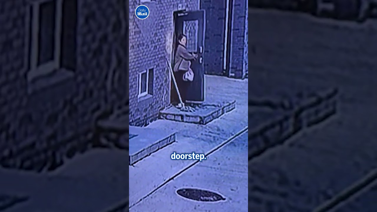 CLOSE CALL 😨 Woman falls into sinkhole on doorstep!