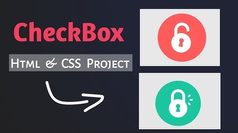Lock & Unlock button | Html  CSS | Checkbox | Preview | @Codingpolar