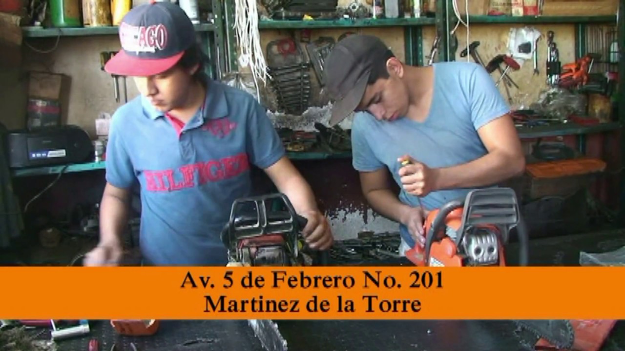 Taller de Motosierras y Podadoras en Martinez de la Torre - YouTube