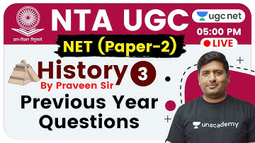 NTA UGC NET 2020 (Paper-2) | History by Praveen Sir | Previous Year Questions