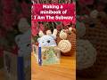 Making a mini book of I Am The Subway
